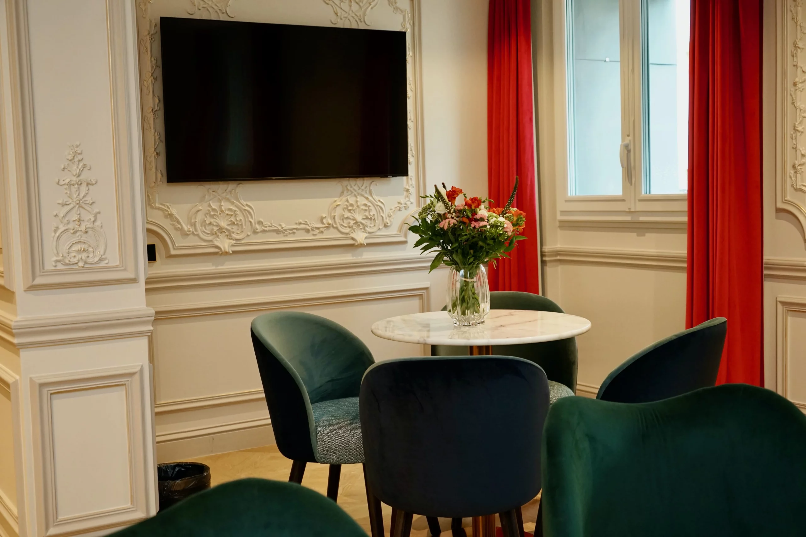 Standing executive living room